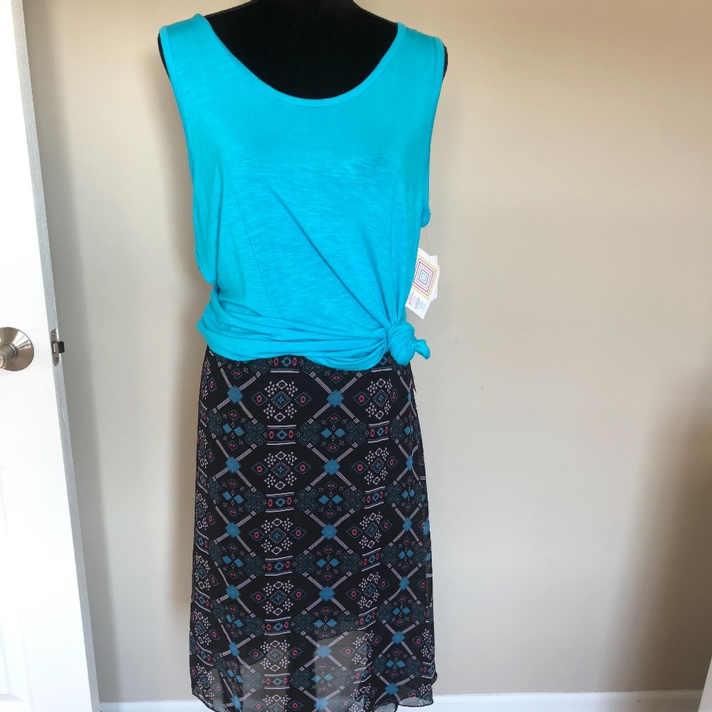 XL Tank Top & L Lularoe Lola Skirt - NWT